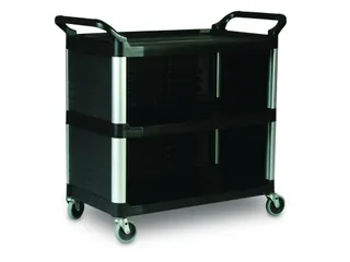 X-tra-Materiaalwagen 3 Zijden Gesloten Rubbermaid - 1
