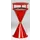 Staande Asbak Met Overkapping Ronde Voet Rood
