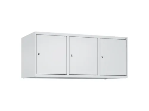opzetkast,v. locker,3vak.,vak B 400mm,HxBxD 500x1200x500mm,vleugeldeur