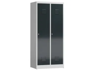 garderobekast 1800x800x500mm 2vak klink sokkel romp RAL7035 RAL7016 - 1