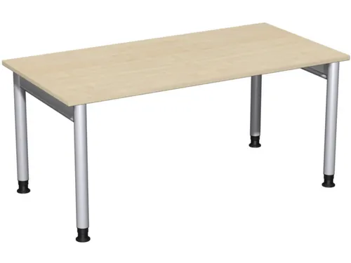 In hoogte verstelbaar bureau,HxBxD 680-800x1600x800mm,decor esdoorn
