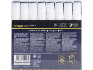 Krijtstift Securit SMA-510 Schuin 2-6mm Wit 8 Stuks - 9