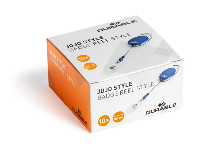 Durable 8324 Afrolmechanisme Style met drukknopsluiting Blauw 80cm