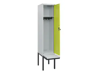 locker met bank,HxBxD 1950x400x815mm,1vak,vak B 400mm,draaigrendel - 1