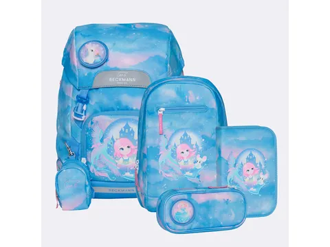 Schooltasset Beckmann Classic Fairytale blue 6dlg ( Schooltas, gymtas,