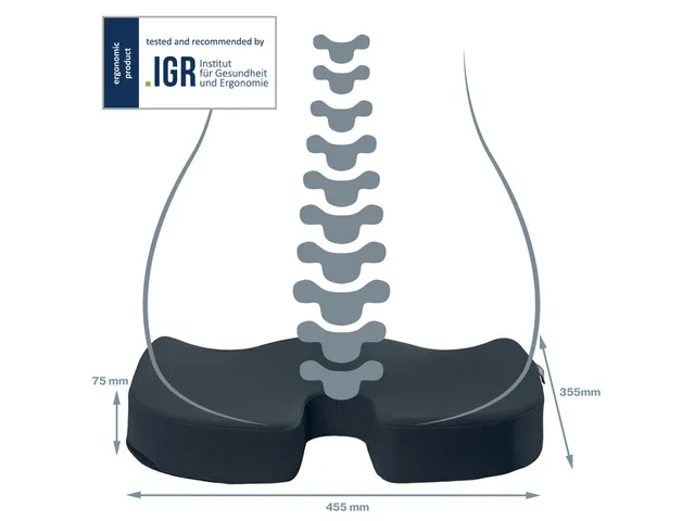 Stoelkussen Leitz Ergo Cosy grijs