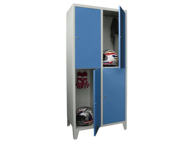 armoire multicases,HxlxP 1850x800x500mm,RAL7035,face avant RAL5012
