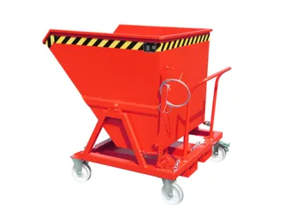Kiepbak voor spaanders,HxLxB 1275x1345x1200mm,0,7m³,draagverm. 1000kg - 1