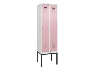 locker,HxBxD 2120x600x500mm,2vak,vak B 300mm,cil.-slot,voetonderstel - 2