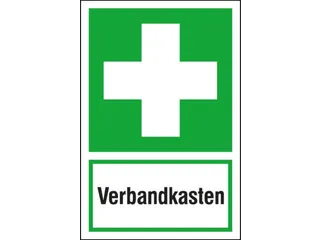 EHBO-bord,EHBO+"Verbandkist",wandbord,aluminium,lang nalichtend - 1