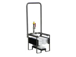 schoenpoetsmachine,v. binnen/buiten,HxBxD 820x330x330mm,romp RVS