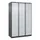 Z-garderobekast,HxBxD 1850x1200x500mm,vak B 200/400mm,cil.-slot