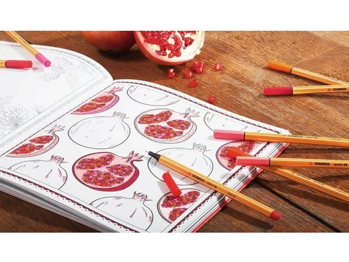 Fineliner STABILO point 88/40 rood 0.4mm