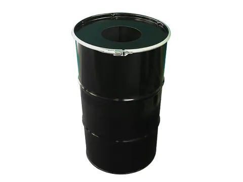 Afvalbak Binbin Met Inwerpopening 120 Liter Zwart