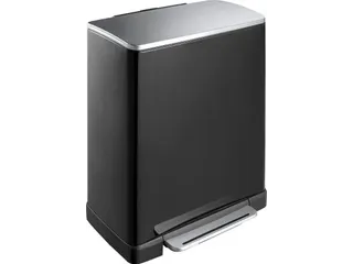 Pedaalemmer E-Cube 50 liter Zwart Mat RVS - 1