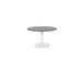 Linesto Vergadertafel Vaste Hoogte 120cm Rond Logan Eiken 25mm Wit