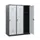 schoollocker,HxBxD 1530x1200x500mm,3vak,vak B 400mm,draaigrendel