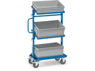 Bijzetwagen 32912 Met 3 Eurobakken 600x400mm 200kg Ral5007 - 1