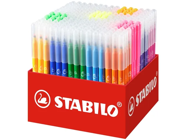 Feutre STABILO Trio A-Z 378 Fin assorti Classpack 240 pièces