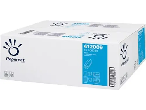 Handdoek Z-vouw 412009 2-laags 200 vel P20 wit