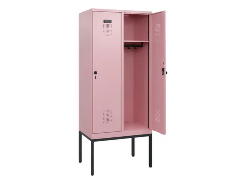 schoollocker,HxBxD 1950x800x500mm,2vak,vak B 400mm,draaigrendel