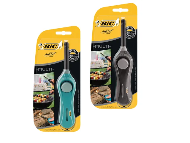 Aansteker Bic megalighter U140 multi assorti blister à 1 stuk