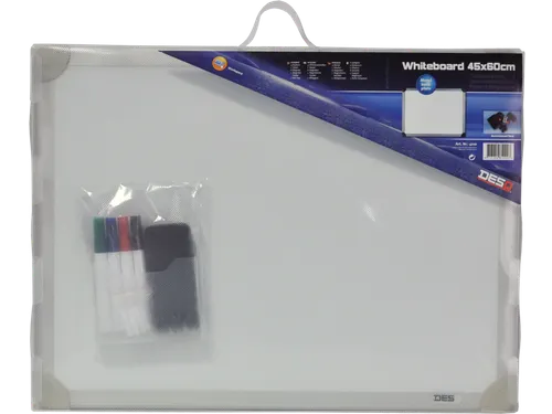 Whiteboard Desq 45x60cm in kunststof draagtas