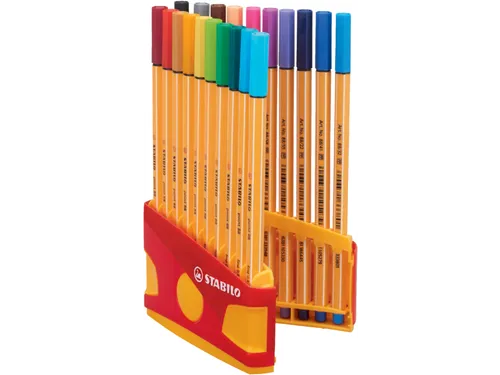 Fineliner Stabilo Point 88 0.4mm 20 Stuks Assorti