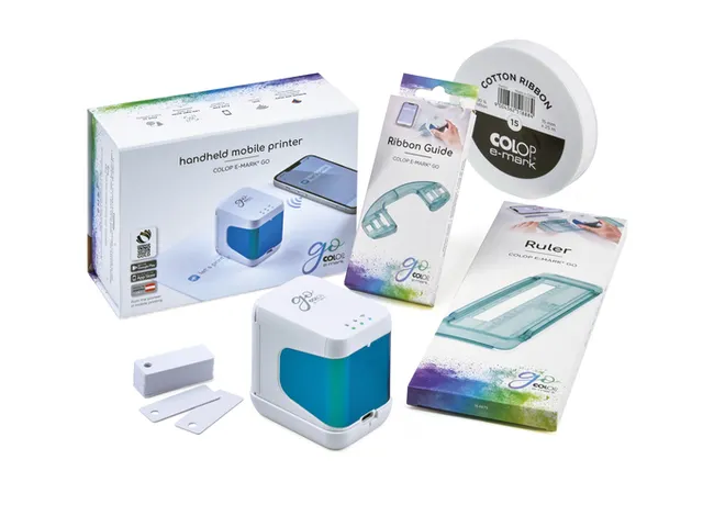 Lint Colop E-mark 25mmx25m wit