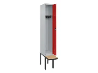 locker met bank,HxBxD 2120x300x815mm,1vak,vak B 300mm,cil.-slot - 2