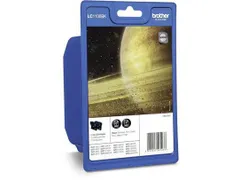 Brother LC1100BKBP2DR, Zwart, Inkt op pigmentbasis, 2 stuk(s), 450 pag