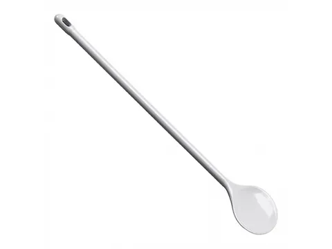 Lepel rond kunststof wit 45cm