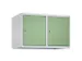 opzetkast,v. locker,2vak.,vak B 400mm,HxBxD 500x800x500mm,cilinderslot