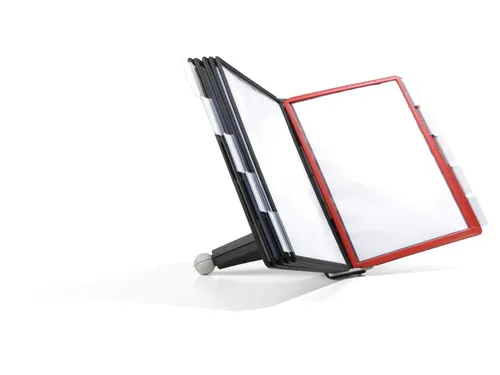 Bureaustandaard Durable 5632 Sherpa met 10-tassen rood/zwart