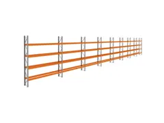 palletstelling,basis+7xaanbouw,HxBxD 4620x29700x750mm,vakl. 3400kg