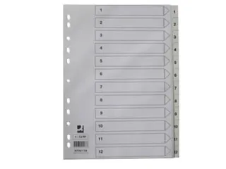 Tabbladen PP Set 1-12 Met Indexblad A4 11-Gaats Wit Personaliseerbaar - 3
