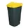 Afvalbak 100 Liter HxBxD 850x510x550mm Pp Romp Antraciet Deksel Geel