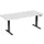 Elektrisch ihv bureau,HxBxD 630-1280x1800x800mm,blad lichtgrijs