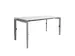 Bureau Linesto N3 hoogte instelbaar 140x80cm Krijtwit, poot Alu