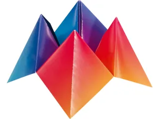 Vouwblaadjes Folia 100gr 15x15cm 100 vel regenboog - 5