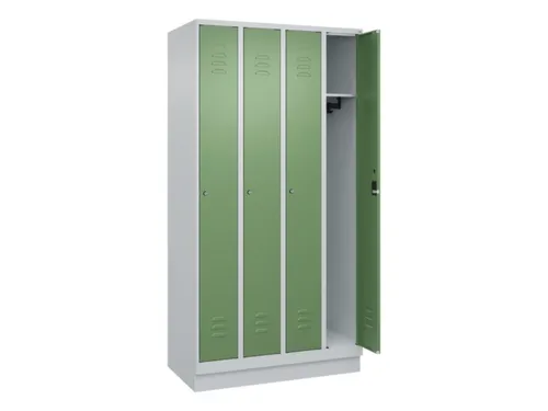 locker,HxBxD 1950x1000x500mm,4vak,vak B 250mm,cil.-slot,sokkel