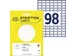 Etiket Avery Zweckform 3311 16x9mm wit 2646stuks