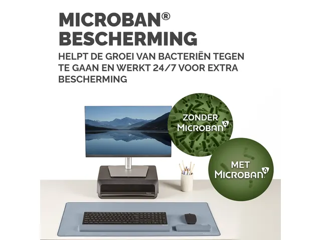 Polssteun Fellowes Breyta palm blauw 6x18cm