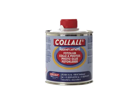 Rubbercement Collall 250ml + kwast Fotolijm