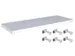 tablette,p. rayonnage,lxP 1000x400mm,charge max. par tabl. 125kg,acier