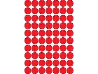 Apli Ronde Etiketten Ø19mm Rood - 1