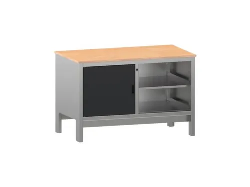 werkbank,HxBxD 870x1250x725mm,multiplexblad,draagverm. 1000kg,4voeten