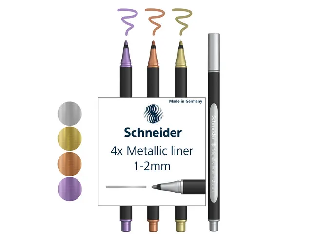 Metallic liner Schneider Paint-It 020 1-2mm 14st. etuis display