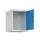 opzetkast,v. locker,1vak.,vak B 400mm,HxBxD 500x400x500mm,cilinderslot
