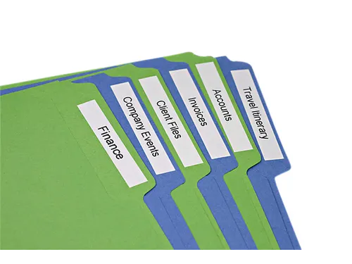 Labeltape Dymo 45013 LabelManager D1 polyester 12mm zwart op wit